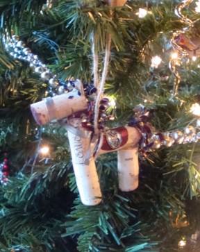 reSausaled ornaments made from tasting room waste products