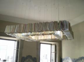 Paper chandelier