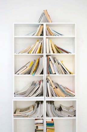 Christmas trees from books