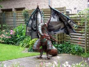 Dragon of scrap metal