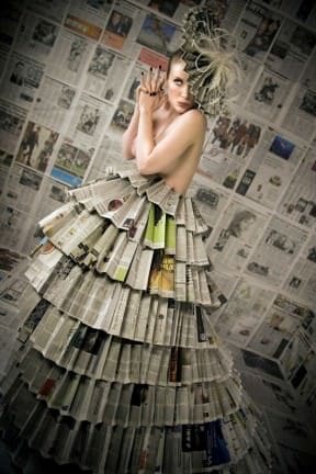 Newspaper dress