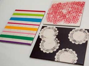 Stone floor recycled into table mats