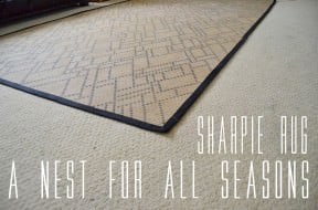 The Sharpie Rug by ‘A Nest for All Seasons’