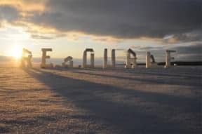 Ice typography