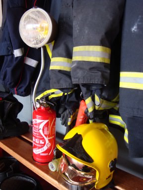 Lamp 2cv “fire extinguisher”
