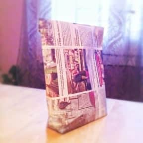 Gift bag with a Newspaper