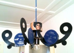 Vinyl Record LP Chandelier