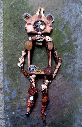 Janus headed puppet