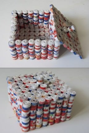 Recycled magazines paper