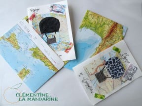 Postcards made with scrap