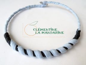 T-shirt yarn necklace