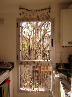 Recycled Toilet Roll Curtain