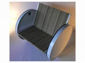 Recycled metal barrels