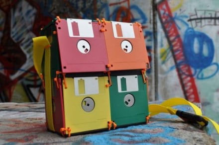 Geeky Floppy Disk Bags