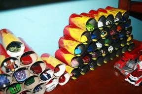 Paper roll garage