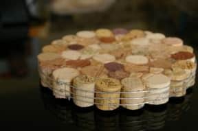 Trivet with wine corks!
