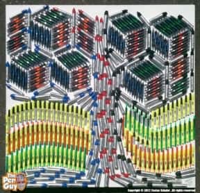 The Pen Guy on a Quest to Collect a Million Used Pens to Make Murals