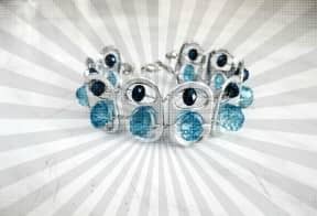 Recycled tin bracelet