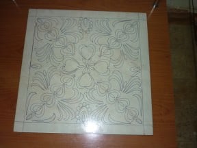 Design on leftover Tile