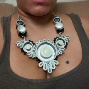 Paper Necklace or as I call it “Paper Plywood”