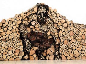 Wood logs Art