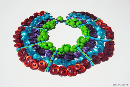 Aggregation of buttons: “Pigmenti d’angelo”