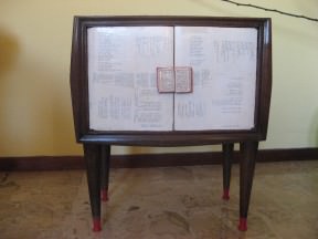 Recycled and renovated bedside