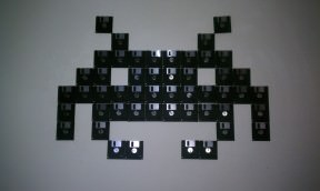 Floppy disk Invaders