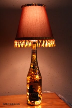 Recycled DIY Bottle Lamps