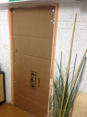 Cardboard door