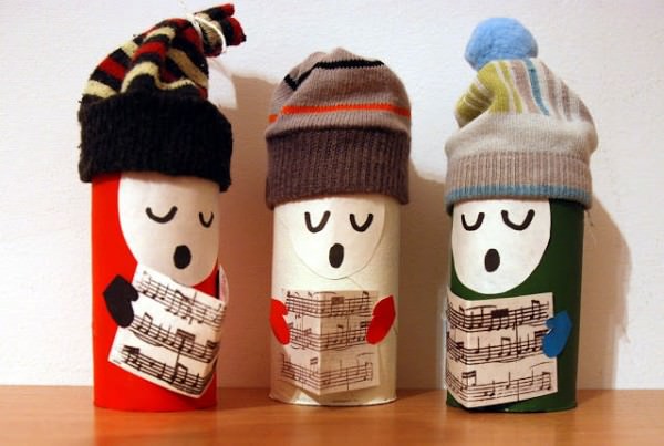 toilet paper 600x403 DIY : songsters to spread holiday cheers in diy cardboard  with Toilet Paper roll Paper & Books Christmas 