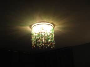 My green bottles chandelier