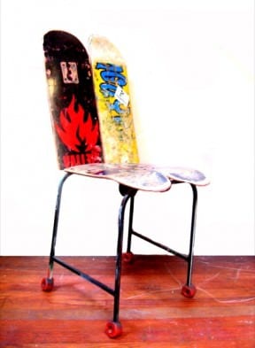 Skateboard chair