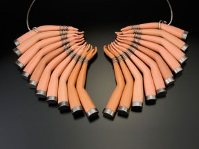 Upcycled Barbie doll parts jewelry