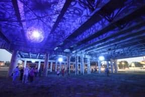 Ballroom Luminoso: Chandeliers Made from Recycled Bike Parts