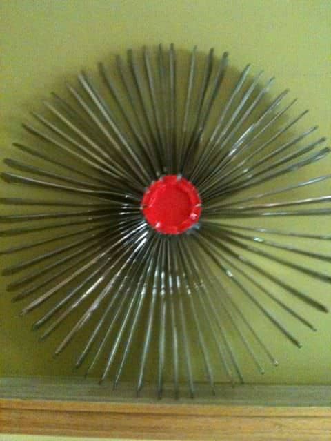 plastic knife wreath 2