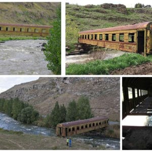Old Train Wagon Bridge 5 &bull; Recycled Furniture