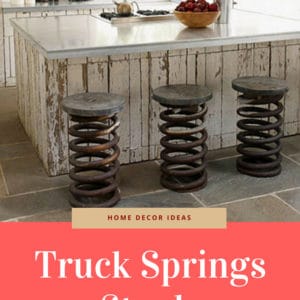 Truck Springs Stools 17 &bull; Recycled Furniture