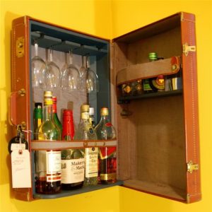 Suitcase Upcycled Into Original Bar 3 &bull; Recycled Furniture