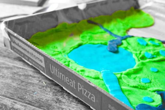 Pizza Box Into Kids Playset 1 &bull; Recycled Cardboard