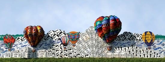 Read Between The Signs: Fences Made Out Of Discarded Road Signs 3 &bull; Interactive, Happening & Street Art