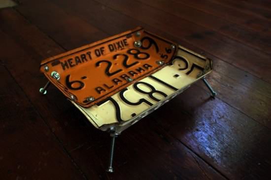 License Plates Upcycled Into Bowls 1 &bull; Accessories