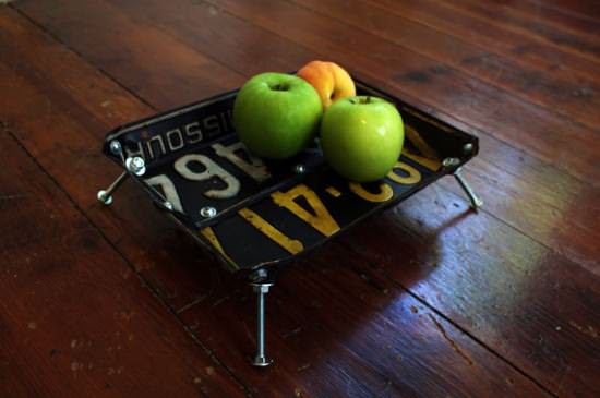 License Plates Upcycled Into Bowls 5 &bull; Accessories