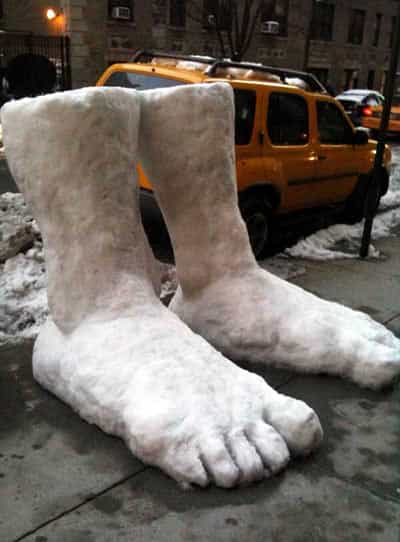 2 Feet of Snow in Nyc 1 &bull; Interactive, Happening & Street Art
