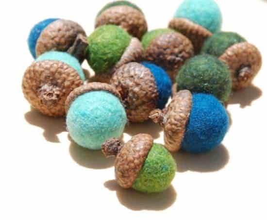 Felted Wool Acorns 1 &bull; Clothing
