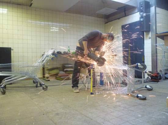 Shopping Cart Lounger 2 &bull; Recycled Furniture