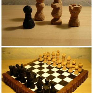 Chess Set Made of Corks 7 &bull; Home Improvement