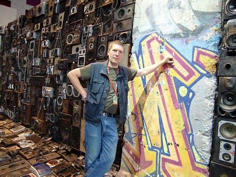 Speakers Wall 2 &bull; Recycled Art