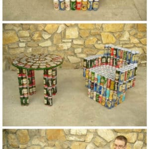 Beer Cans Into Furniture 5 &bull; Home Improvement