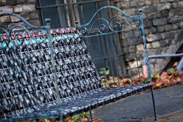 Rubber Glory: Outdoor Bench From Recycled Inner Tubes 2 &bull; Recycled Furniture